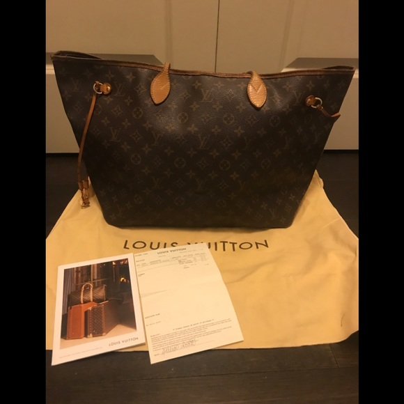 Louis Vuitton Handbags - Authentic Louis Vuitton Neverfull GM receipt